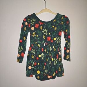 Little Sleepies Play HOLLY JOLLY twirl dress w/ bodysuit 6-12mo
